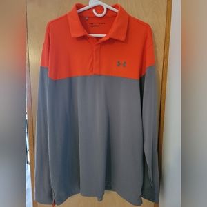 Mens XL Under Armour long sleeve polo. New without tags!